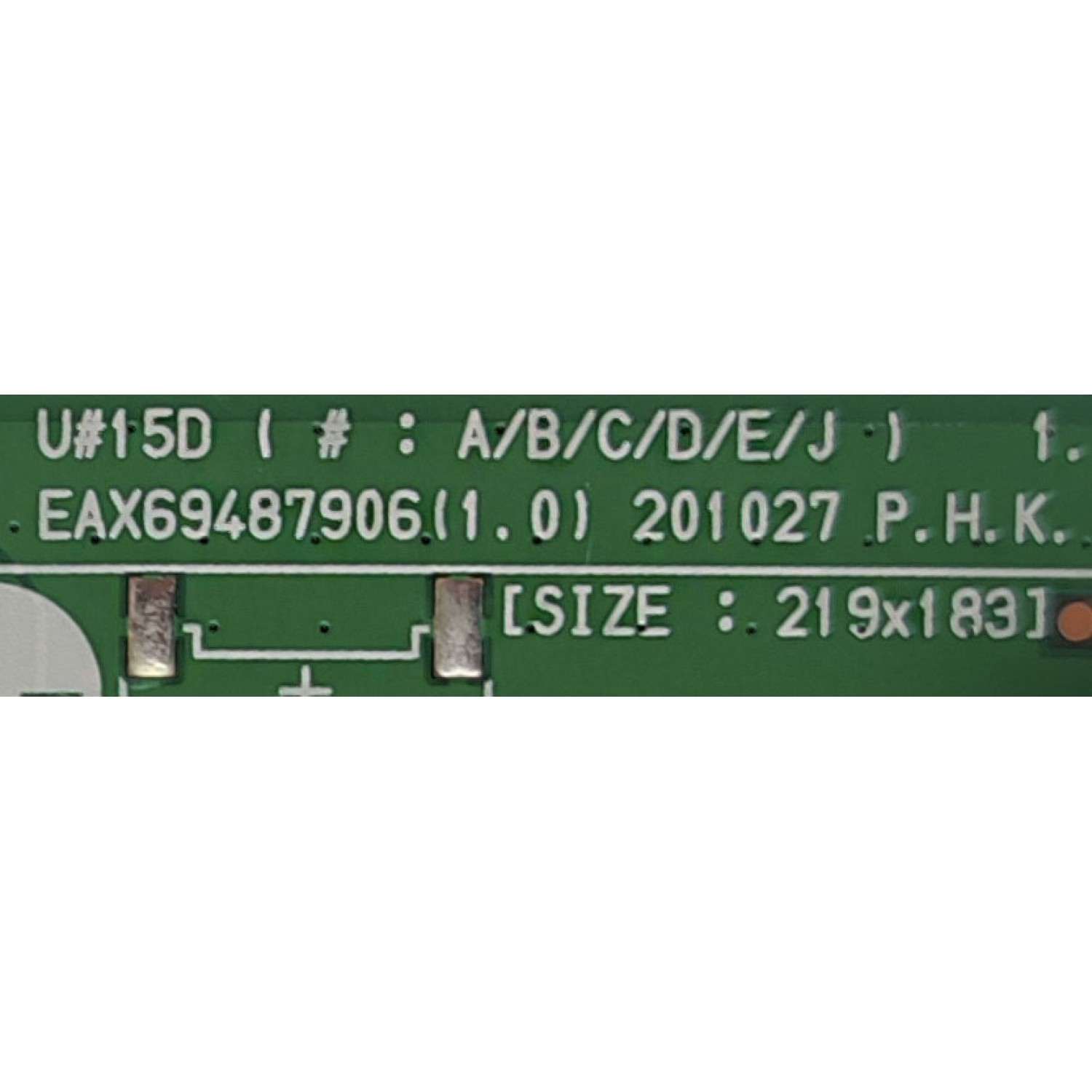 MAIN PARA TV LG / NUMERO DE PARTE EBT66677907 / EAX69487906(1.0) / PANEL NC650TQG-AAKH1 / DISPLAY LC650EQC(SP)(A1) / MODELO 65UP8000PUR.BUSYLKR	 - Imagen 3